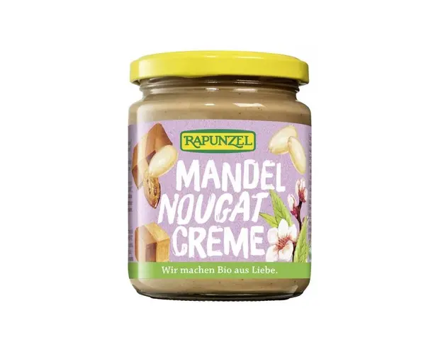 Crema cu migdale si nougat, eco-bio, 250g - Rapunzel