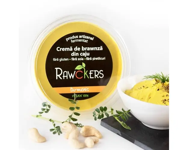 Crema de brawnza din nuci de caju cu verdeturi 150g - Rawckers