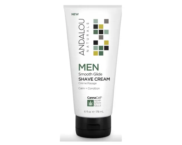 Crema de ras, MEN Smooth Glide Shave Cream, 178ml - Secom - Andalou