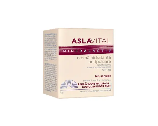 Crema hidratanta antipoluare SPF10, 50ml - Aslavital