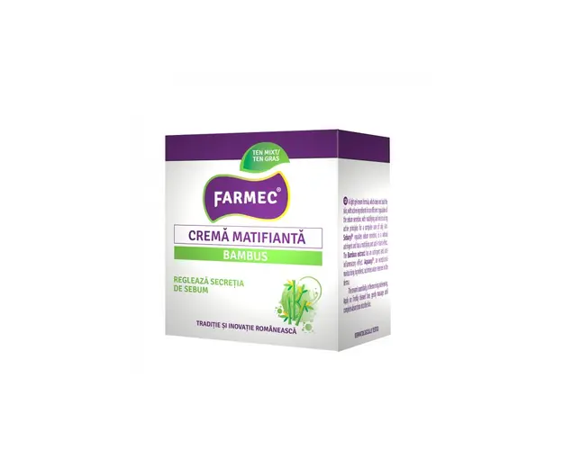 Crema matifianta cu bambus, 50ml - Farmec