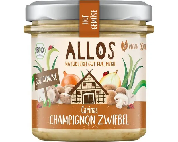 Crema tartinabila cu ceapa si ciuperci champignon, eco-bio, 135 g,