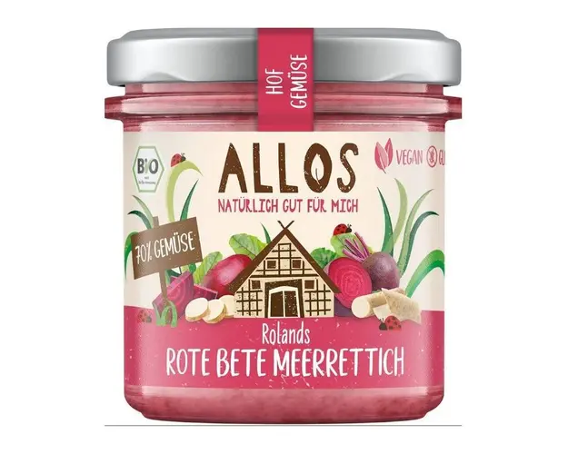 Crema tartinabila de sfecla rosie si hrean FARA GLUTEN 135g - Allos
