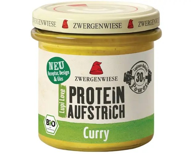 Crema tartinabila proteica cu lupin si curry, eco-bio, 135g -
