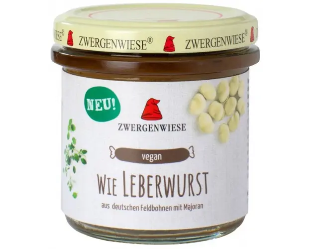 Crema tartinabila vegana Leberwurst, eco-bio, 140 g, Zwergenwiese