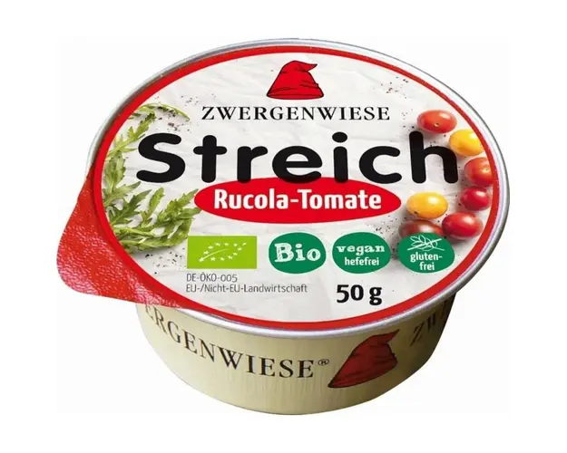 Crema tartinabila vegetala cu rosii si rucola Eco-Bio 50g -