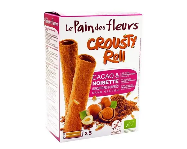 Crousty Roll cu cacao si alune - fara gluten 125g eco-bio Le pain