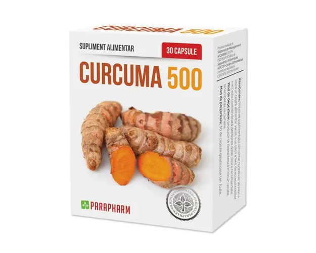 Curcuma 500mg, 30cps - Parapharm