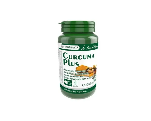Curcuma plus piperina, 30cps - Pro Natura