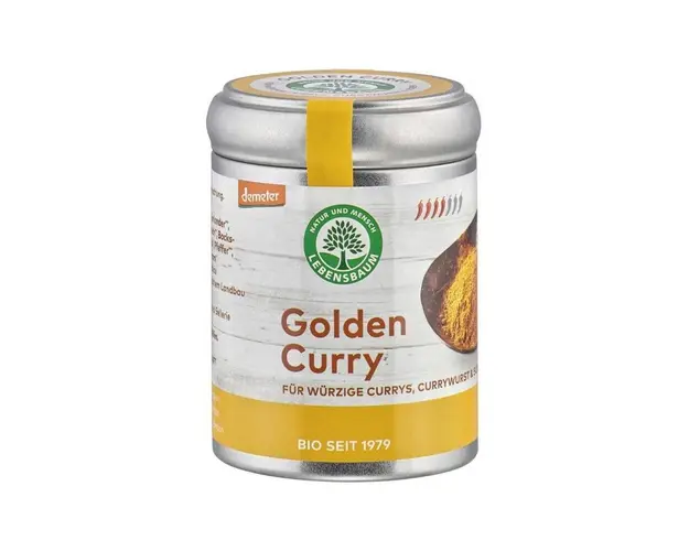 Curry auriu pentru orez, legume si carne, eco-bio, 55g - Lebensbaum