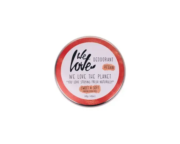 Deodorant crema Sweet &amp; Soft, 48 g, We love the planet