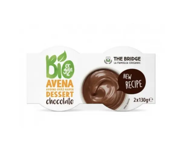 Desert cu budinca din ovaz cu ciocolata, eco-bio, 2x130g - The Bridge