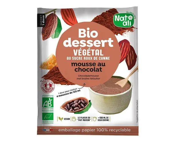Desert mousse de ciocolata, eco-bio, 70 g, Nat-ali