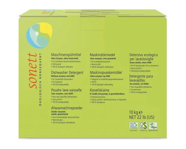 DETERGENT ECOLOGIC PRAF PENTRU MASINA DE SPALAT VASE, 10KG - Sonett