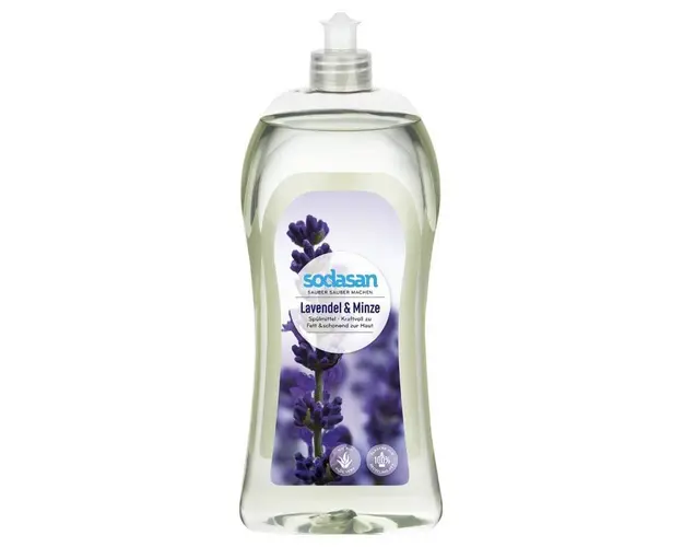 Detergent lichid de vase cu lavanda si menta, 1 L, Sodasan