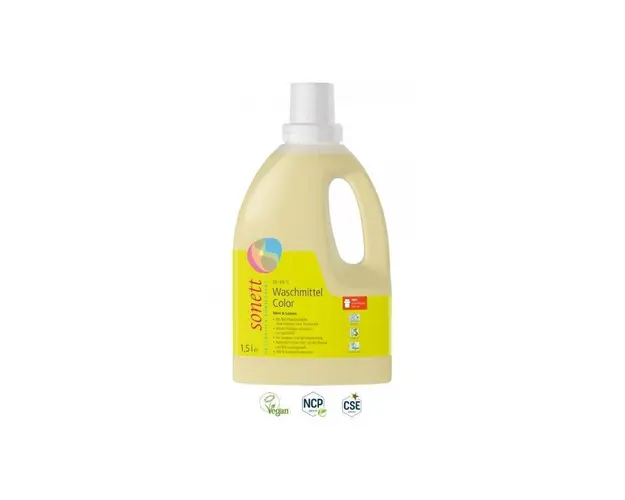Detergent lichid pentru rufe colorate cu menta si lamaie Eco-Bio