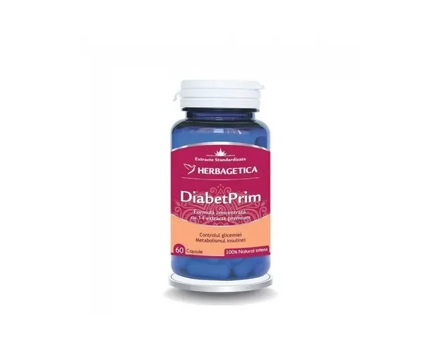 Diabetprim, 60cps si 30cps - Herbagetica