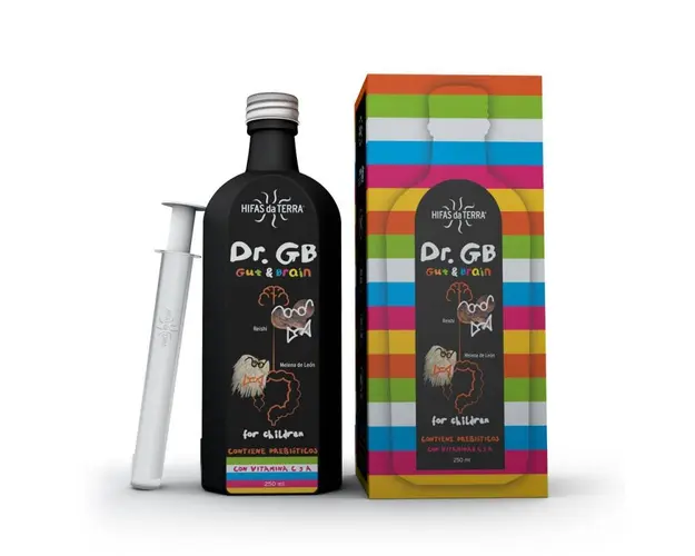 Dr. GB (gut &amp; brain) Sirop, Hifas da Terra, 250 ml, Hyperfarm