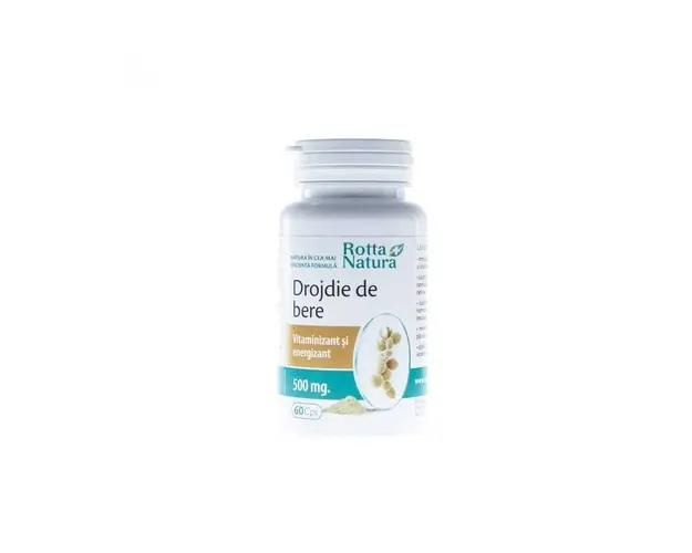 Drojdie Bere 500mg 60cps - Rotta Natura