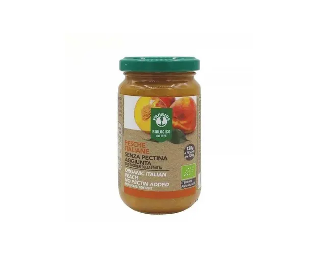 DULCEATA DE PIERSICI, FARA ADAOS DE ZAHAR, eco-bio, 215g, Probios