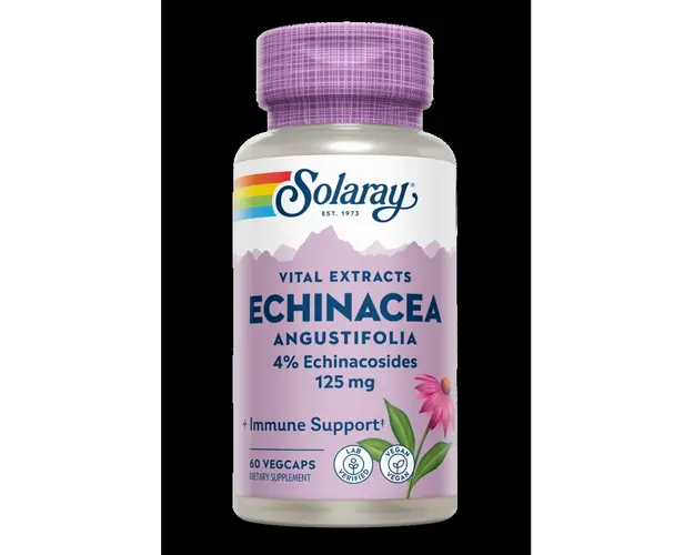 Echinacea Angustifolia - 4% echinacozide, 125mg, 60 caps veg,