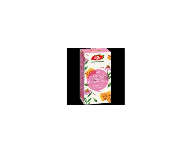 ECHINACEA CU PROPOLIS SI VITAMINA C F170 63cpr, FARES