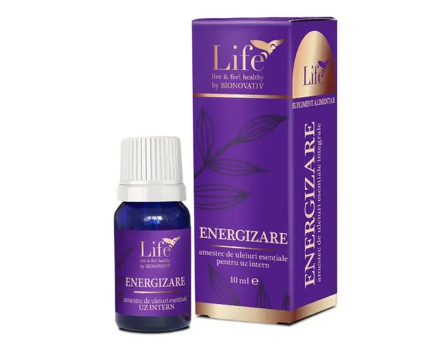 Energizare, amestec de uleiuri esentiale, 10ml - Bionovativ