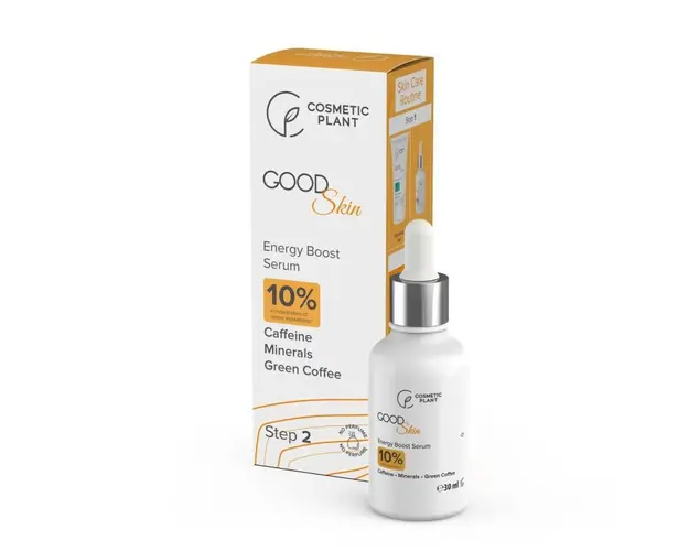 ENERGY BOOST SERUM cu Cafeina, Minerale si Cafea verde 30ml, GOOD