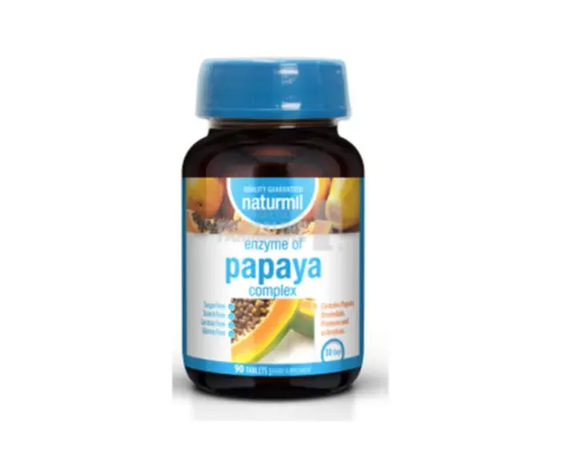 Enzymes Papaya Complex enzime digestive - 90 tablete - Naturmil