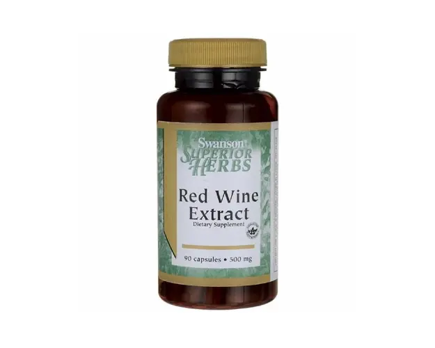 Extract de Vin Rosu, 500Mg, 90cps - Swanson