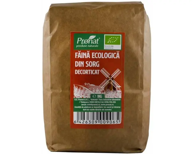 Faina din sorg decorticat, eco-bio, 1 kg, Pronat