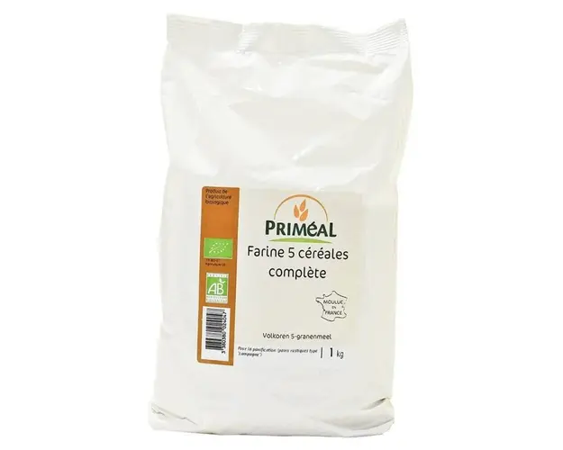 Faina integrala 5 cereale, 1Kg, eco-bio - Primeal
