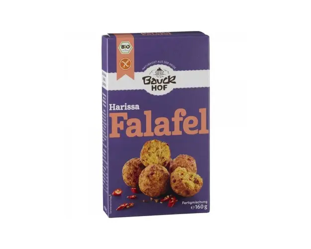 Falafel Harissa cu ardei, fara gluten, eco-bio, 160g - Bauck Hof