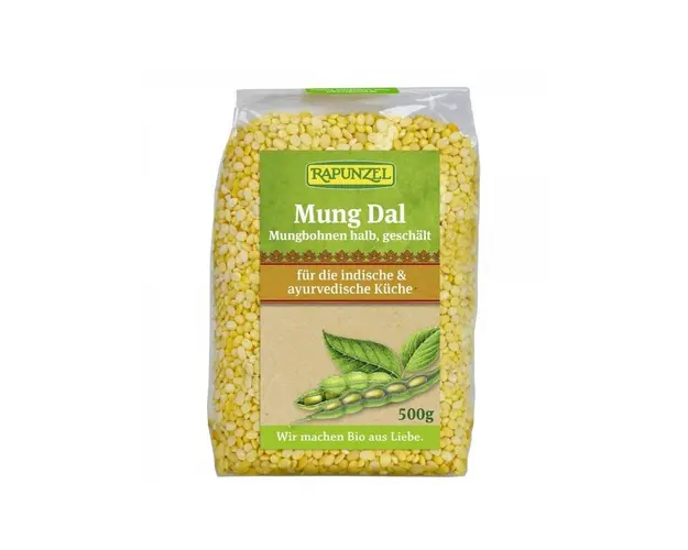 Fasole mung jumatati, Mung Dal, eco-bio, 500g - Rapunzel