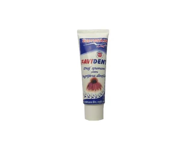 Favident spumant -praf de dinti- eco-bio 50ml - FAVISAN