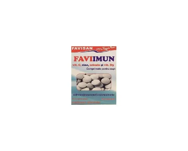 FAVIIMUN Vitamina C, Zinc, Seleniu si Vitamina D3, 20cps - Favisan