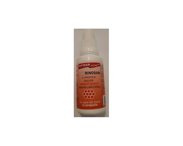 Favirinosan solutie hipertonica cu propolis pentru lavaj nazal, 30ml