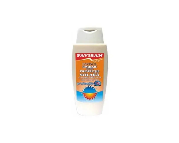 FAVISOL, EMULSIE PROTECTIE SOLARA, SPF 15, 250ml, Favisan