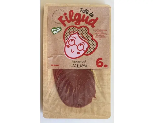 Felii de Salami alternativa de mezel vegetal potrivit pentru firele