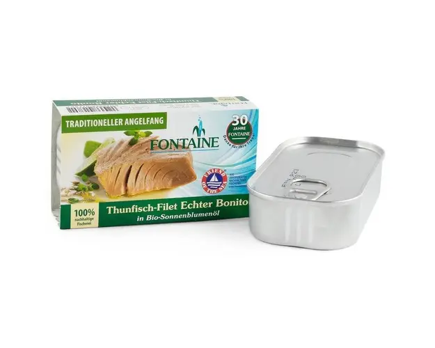 File de ton in ulei de floarea soarelui, eco-bio, 120g - Fontaine