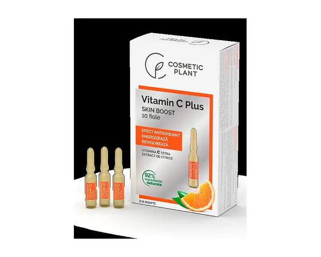 Fiole Skin Boost cu Vitamina C Tetra, 10buc - Cosmetic Plant