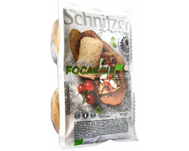 Focaccia fara gluten, eco-bio, 220 g, Schnitzer