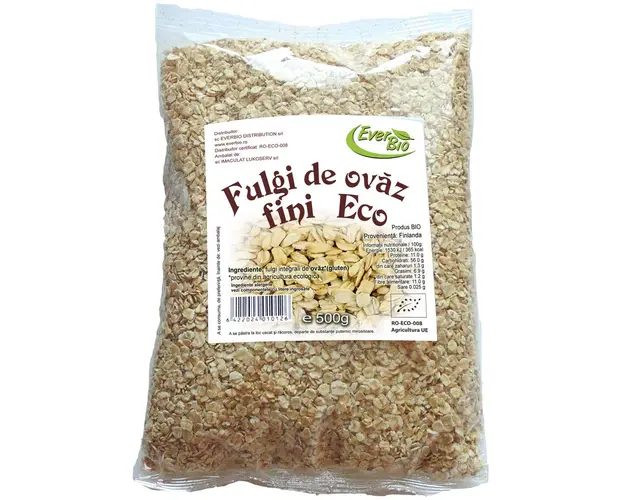 Fulgi de ovaz mari 500g ECO-BIO - EVERBIO