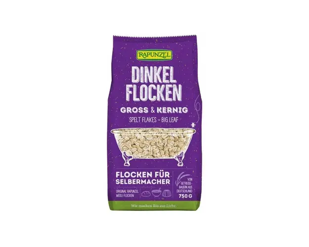 Fulgi mari de spelta, eco-bio, 750g - Rapunzel