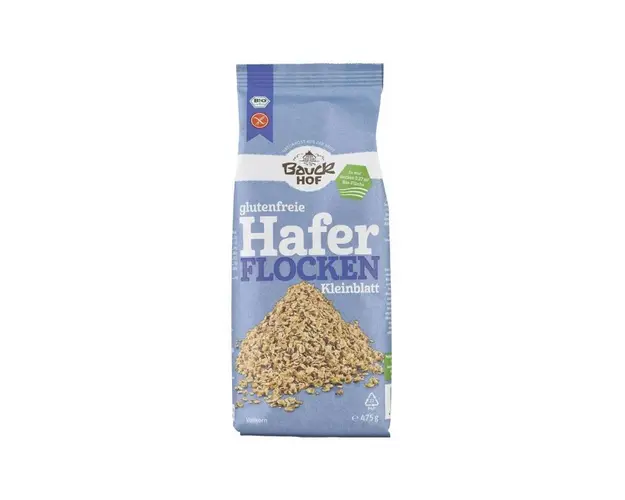 Fulgi mici de ovaz, fara gluten, eco-bio, 475g - Bauck Hof
