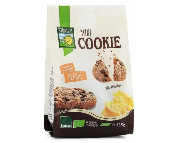Fursecuri cu ciocolata si portocale - eco-bio 125g - Bohlsener Muhle