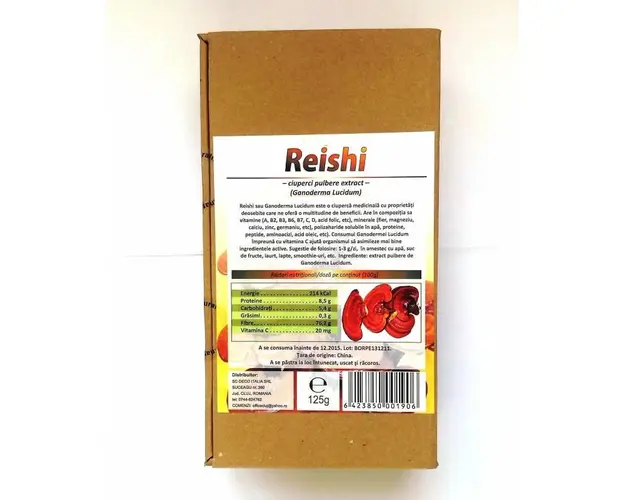 Ganoderma - Reishi pulbere 100g raw eco-bio - DECO ITALIA