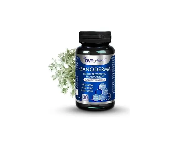 Ganoderma, Reishi Triterpene Standardizat 30 capsule - DVR Pharm