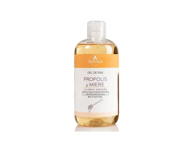Gel de Dus cu Miere si Propolis, 300ml - Trio Verde