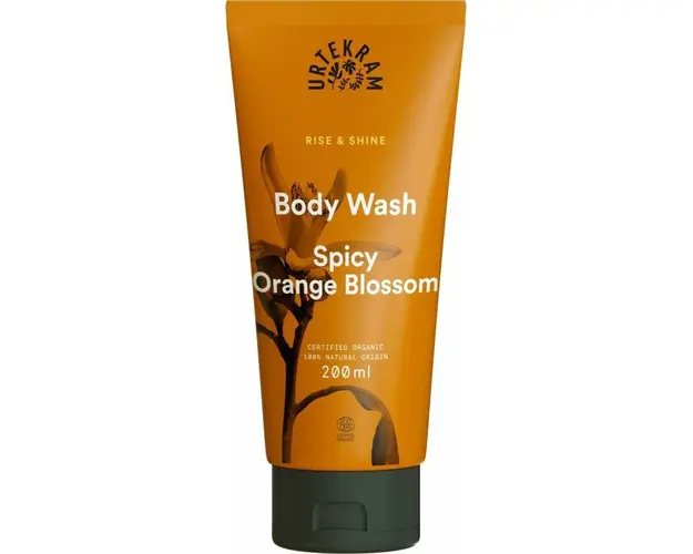 Gel de dus cu portocale aromate, eco-bio, 200 ml, Urtekram
